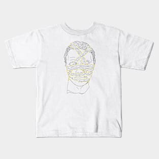 Head of St. John the Baptist Gold lined Bandage Kids T-Shirt